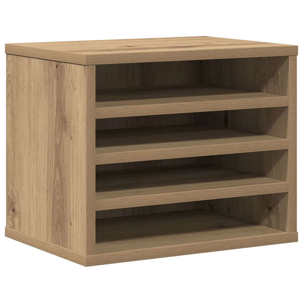 Bureau Organizer Artisan Eiken 36 x 26 x 29,5 cm Bewerkt hout is nu te koop bij PeponiXL, paradijselijk wonen!
