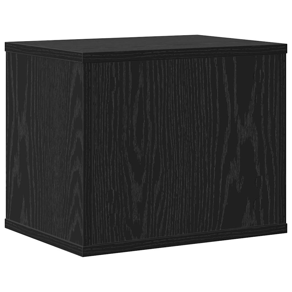 Bureau Organizer Zwart Eiken 36 x 26 x 29,5 cm Bewerkt hout is nu te koop bij PeponiXL, paradijselijk wonen!