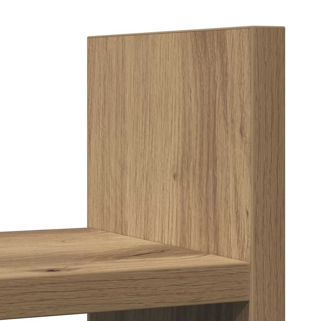 Bureau Organizer Artisan Eiken 50 x 15,5 x 35,5 cm Bewerkt hout is nu te koop bij PeponiXL, paradijselijk wonen!