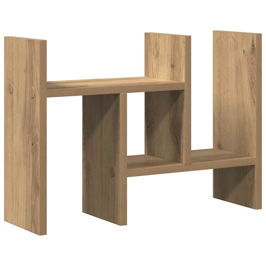 Bureau Organizer Artisan Eiken 50 x 15,5 x 35,5 cm Bewerkt hout is nu te koop bij PeponiXL, paradijselijk wonen!
