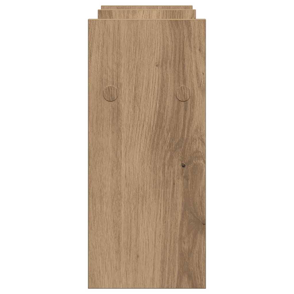 Bureau Organizer Artisan Eiken 50 x 15,5 x 35,5 cm Bewerkt hout is nu te koop bij PeponiXL, paradijselijk wonen!