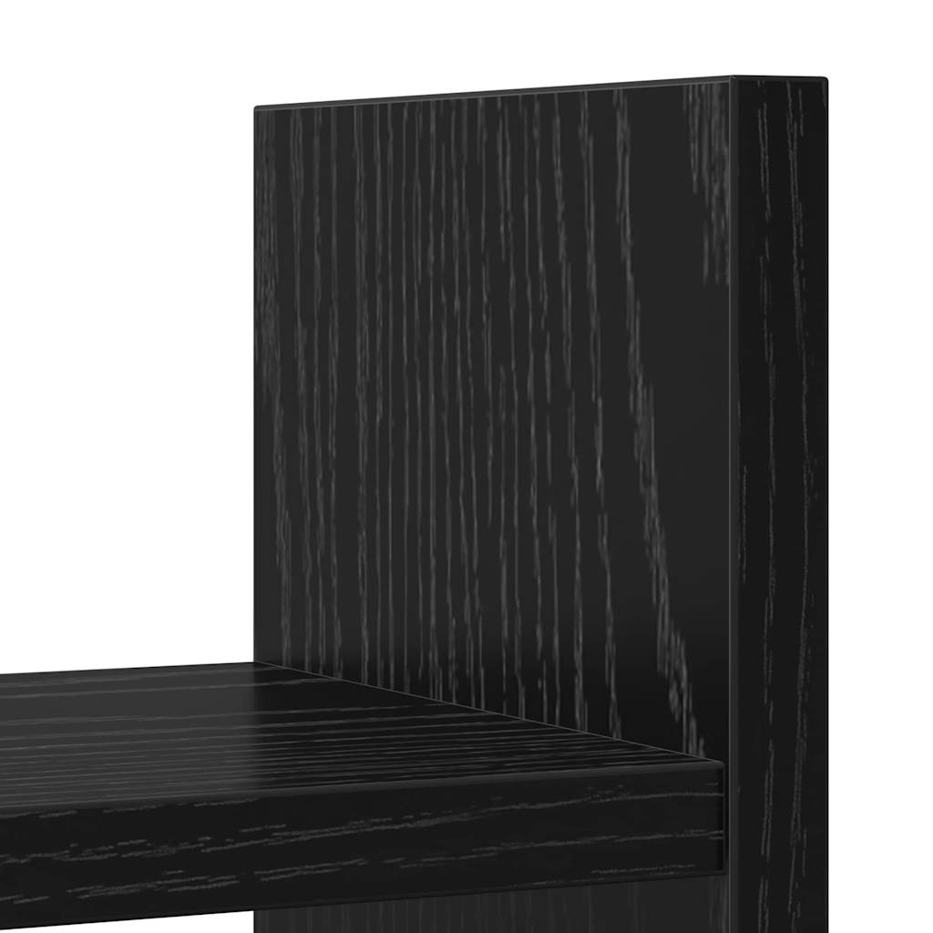 Bureau Organizer Zwart Eiken 50 x 15,5 x 35,5 cm Bewerkt hout is nu te koop bij PeponiXL, paradijselijk wonen!