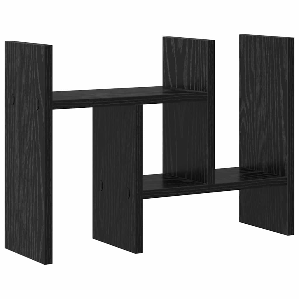 Bureau Organizer Zwart Eiken 50 x 15,5 x 35,5 cm Bewerkt hout is nu te koop bij PeponiXL, paradijselijk wonen!