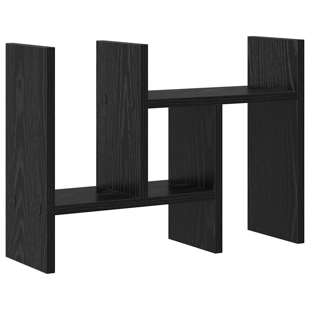 Bureau Organizer Zwart Eiken 50 x 15,5 x 35,5 cm Bewerkt hout is nu te koop bij PeponiXL, paradijselijk wonen!