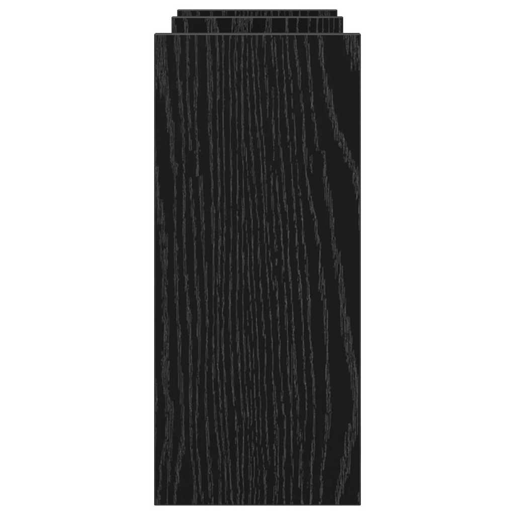 Bureau Organizer Zwart Eiken 50 x 15,5 x 35,5 cm Bewerkt hout is nu te koop bij PeponiXL, paradijselijk wonen!