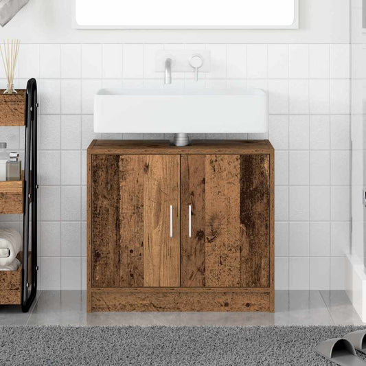 Badkamer Kast met opslag Oud Hout 63 x 29 x 55 cm Bewerkt hout is nu te koop bij PeponiXL, paradijselijk wonen!