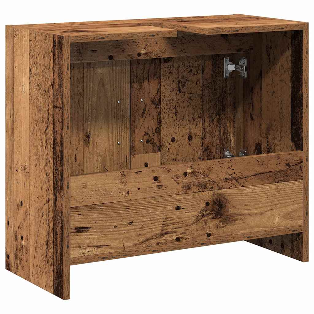 Badkamer Kast met opslag Oud Hout 63 x 29 x 55 cm Bewerkt hout is nu te koop bij PeponiXL, paradijselijk wonen!