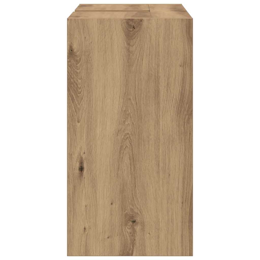 Badkamer Kast Artisan Eiken 63 x 29 x 55 cm Bewerkt hout is nu te koop bij PeponiXL, paradijselijk wonen!