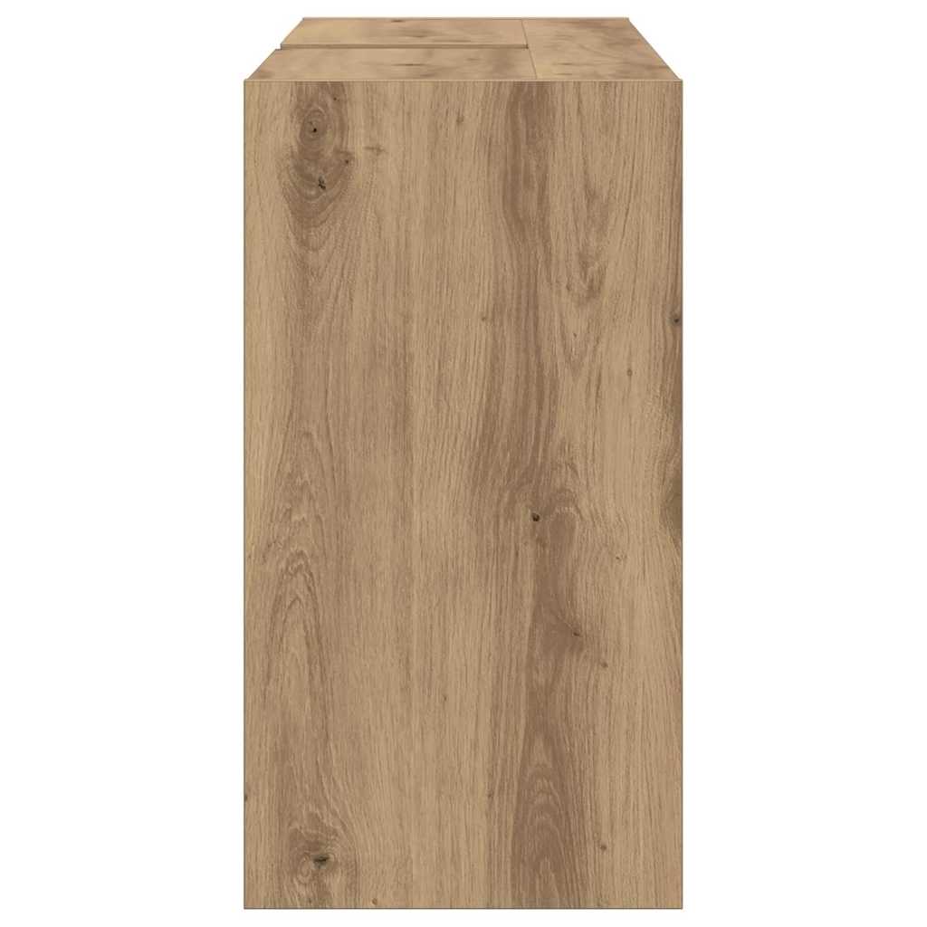 Badkamerkast Artisan Eiken 90 x 29 x 55 cm Bewerkt hout is nu te koop bij PeponiXL, paradijselijk wonen!