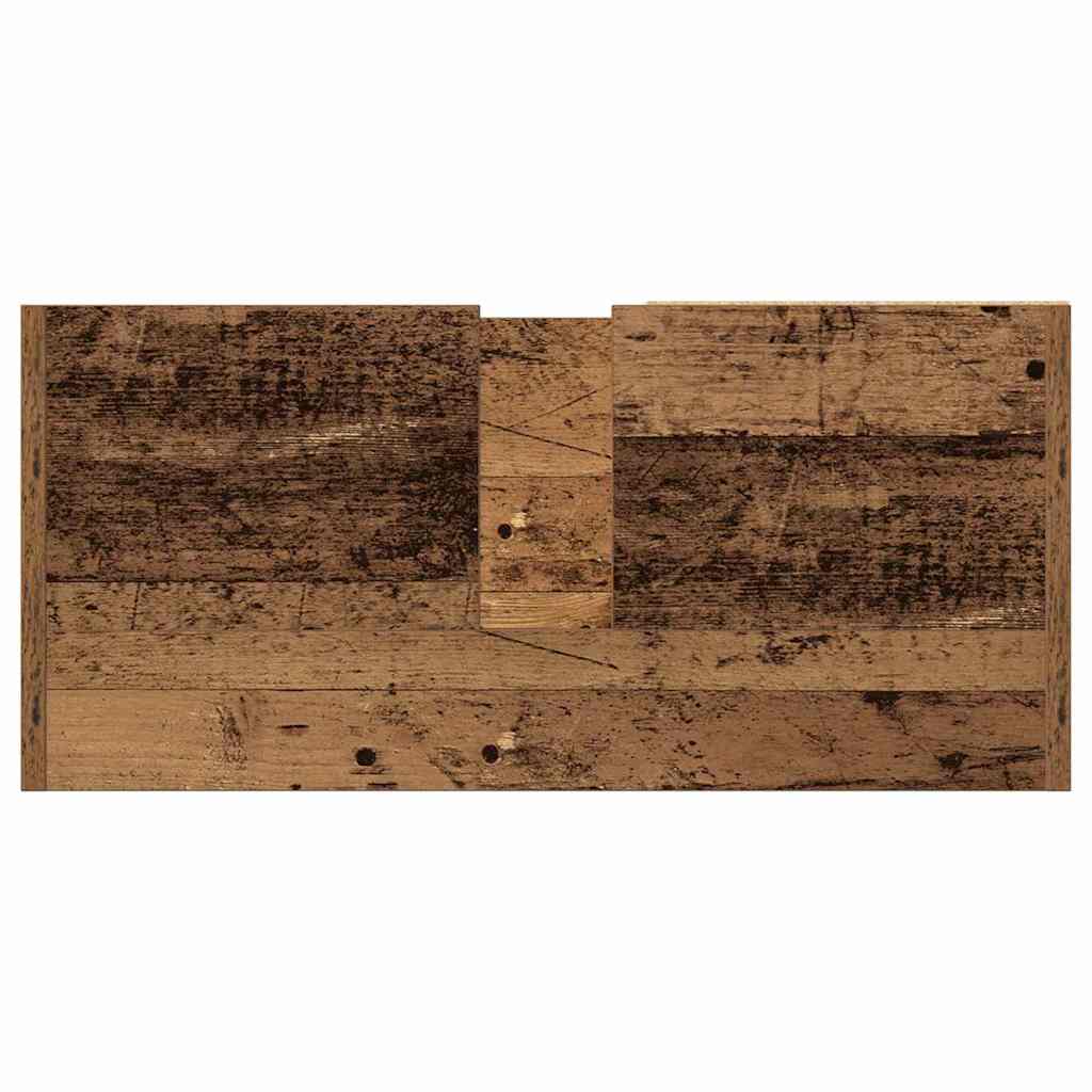 Badkamerkast met plank Oud Hout 63 x 29 x 55 cm Bewerkt hout is nu te koop bij PeponiXL, paradijselijk wonen!
