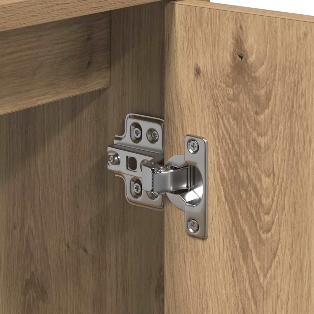 Badkamerkast Artisan Eiken 63 x 29 x 55 cm Bewerkt hout is nu te koop bij PeponiXL, paradijselijk wonen!