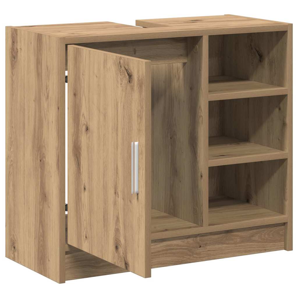 Badkamerkast Artisan Eiken 63 x 29 x 55 cm Bewerkt hout is nu te koop bij PeponiXL, paradijselijk wonen!