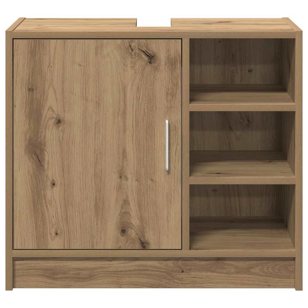 Badkamerkast Artisan Eiken 63 x 29 x 55 cm Bewerkt hout is nu te koop bij PeponiXL, paradijselijk wonen!