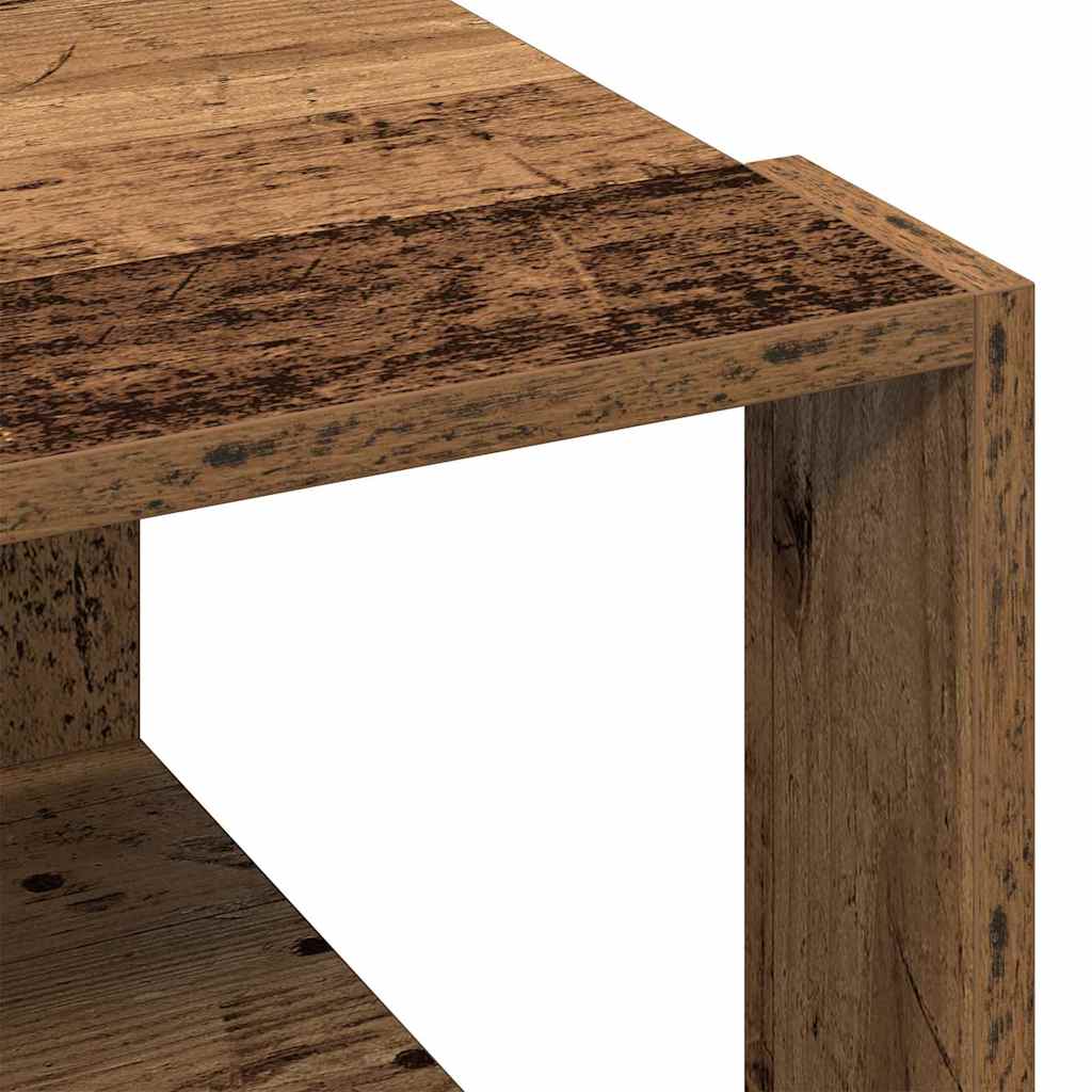 Salontafel Oud Hout 51,5 x 51,5 x 30 cm Bewerkt hout is nu te koop bij PeponiXL, paradijselijk wonen!