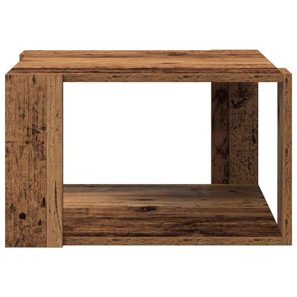 Salontafel Oud Hout 51,5 x 51,5 x 30 cm Bewerkt hout is nu te koop bij PeponiXL, paradijselijk wonen!