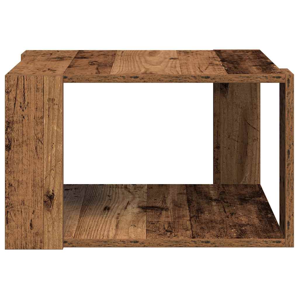 Salontafel Oud Hout 51,5 x 51,5 x 30 cm Bewerkt hout is nu te koop bij PeponiXL, paradijselijk wonen!