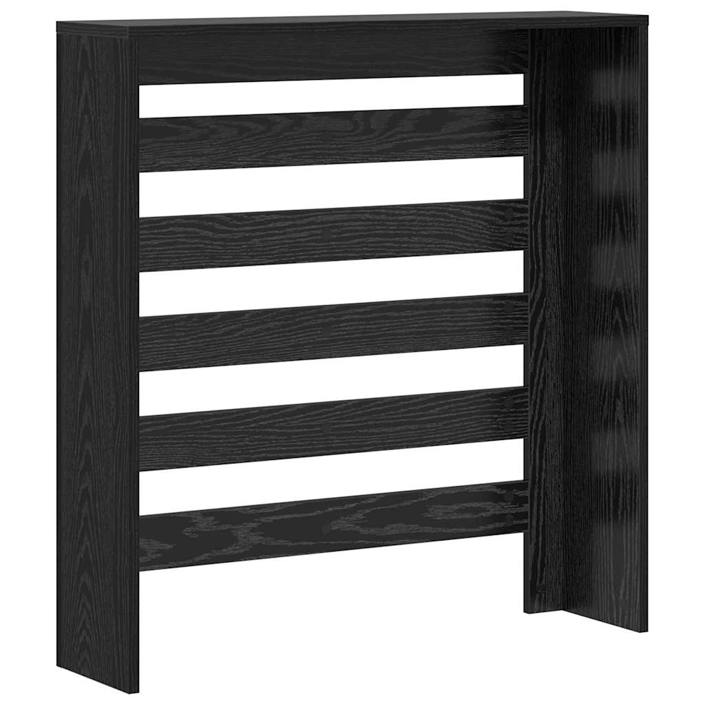 Radiatorafdekking Zwart Eiken 78 x 20 x 82 cm Bewerkt hout is nu te koop bij PeponiXL, paradijselijk wonen!