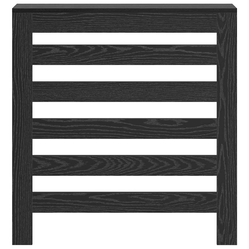 Radiatorafdekking Zwart Eiken 78 x 20 x 82 cm Bewerkt hout is nu te koop bij PeponiXL, paradijselijk wonen!