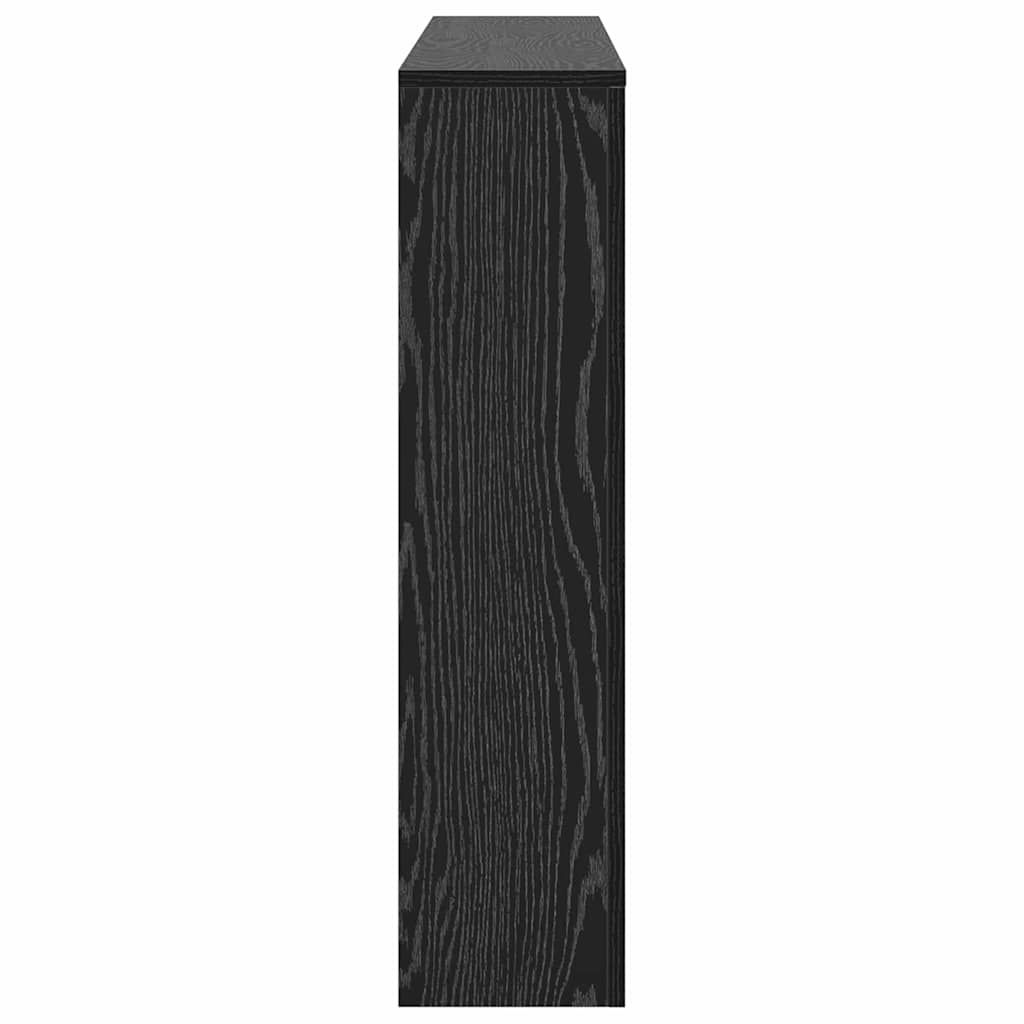 Radiatorafdekking Zwart Eiken 149 x 20 x 82 cm Bewerkt hout is nu te koop bij PeponiXL, paradijselijk wonen!