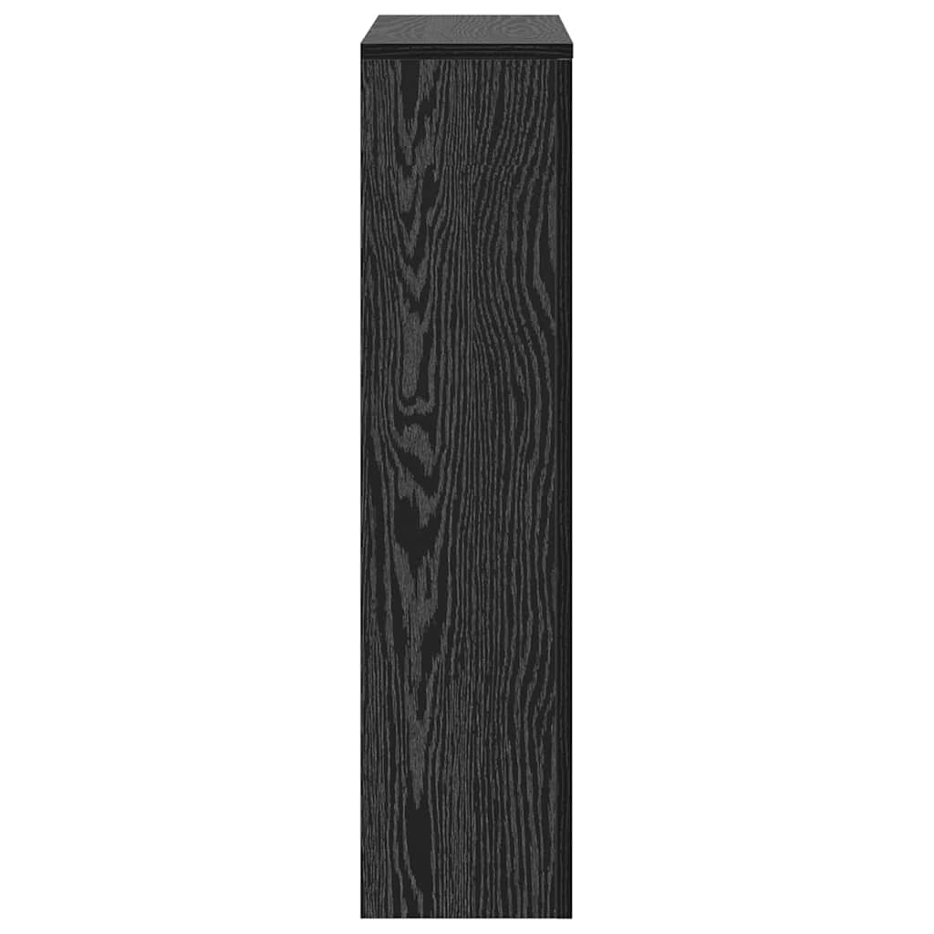 Radiatorafdekking Zwart Eiken 78 x 20 x 82 cm Bewerkt hout is nu te koop bij PeponiXL, paradijselijk wonen!