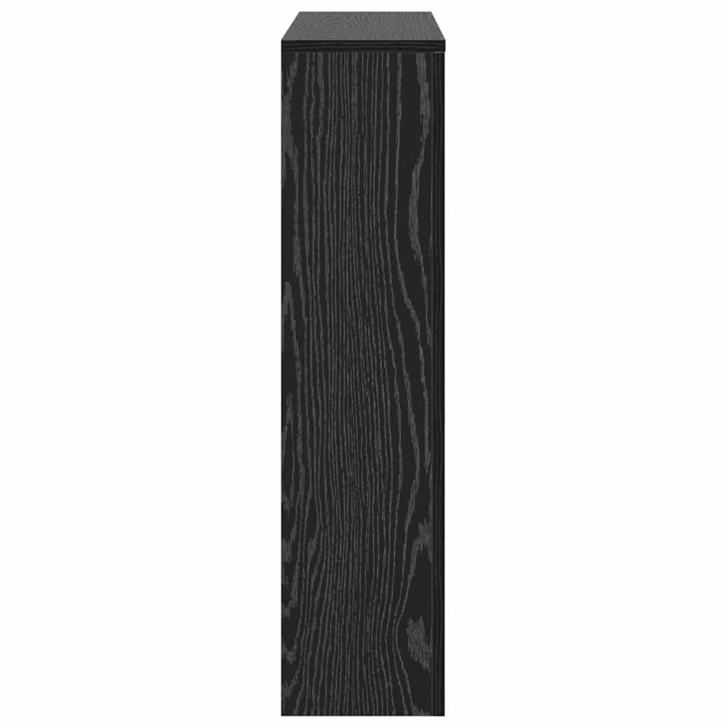 Radiatorafdekking Zwart Eiken 104 x 20 x 82 cm Bewerkt hout is nu te koop bij PeponiXL, paradijselijk wonen!