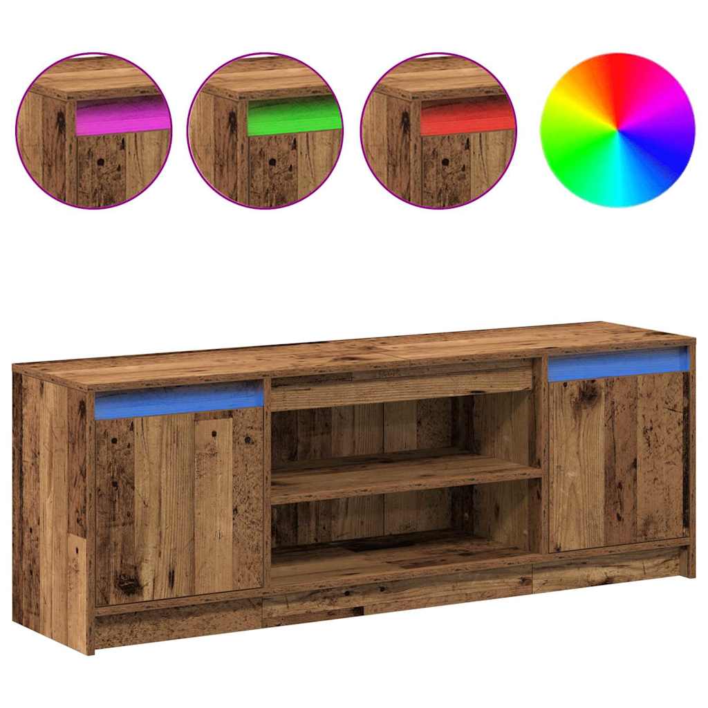 TV Eenheden Bruin 139,5 x 34 x 50 cm Bewerkt hout is nu te koop bij PeponiXL, paradijselijk wonen!
