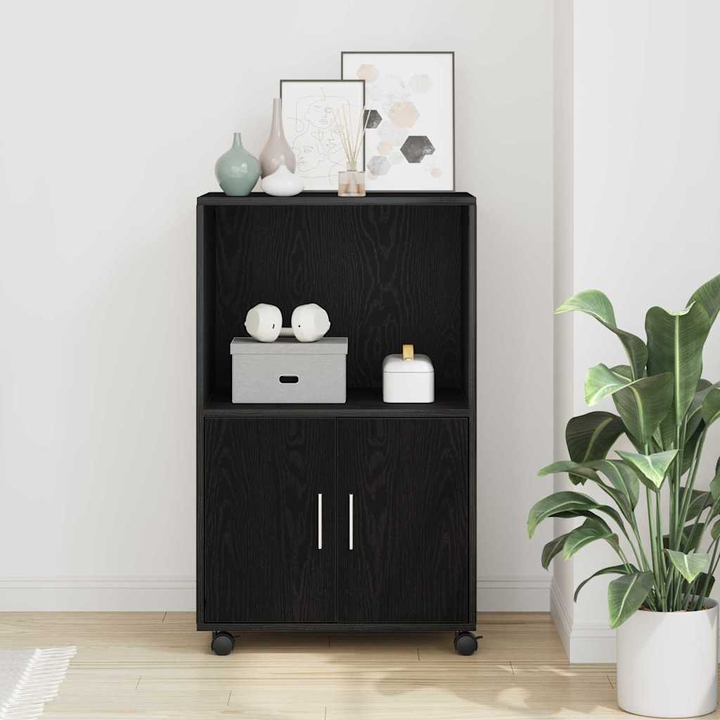 Kast Zwart Eiken 55 x 40 x 82 cm is nu te koop bij PeponiXL, paradijselijk wonen!