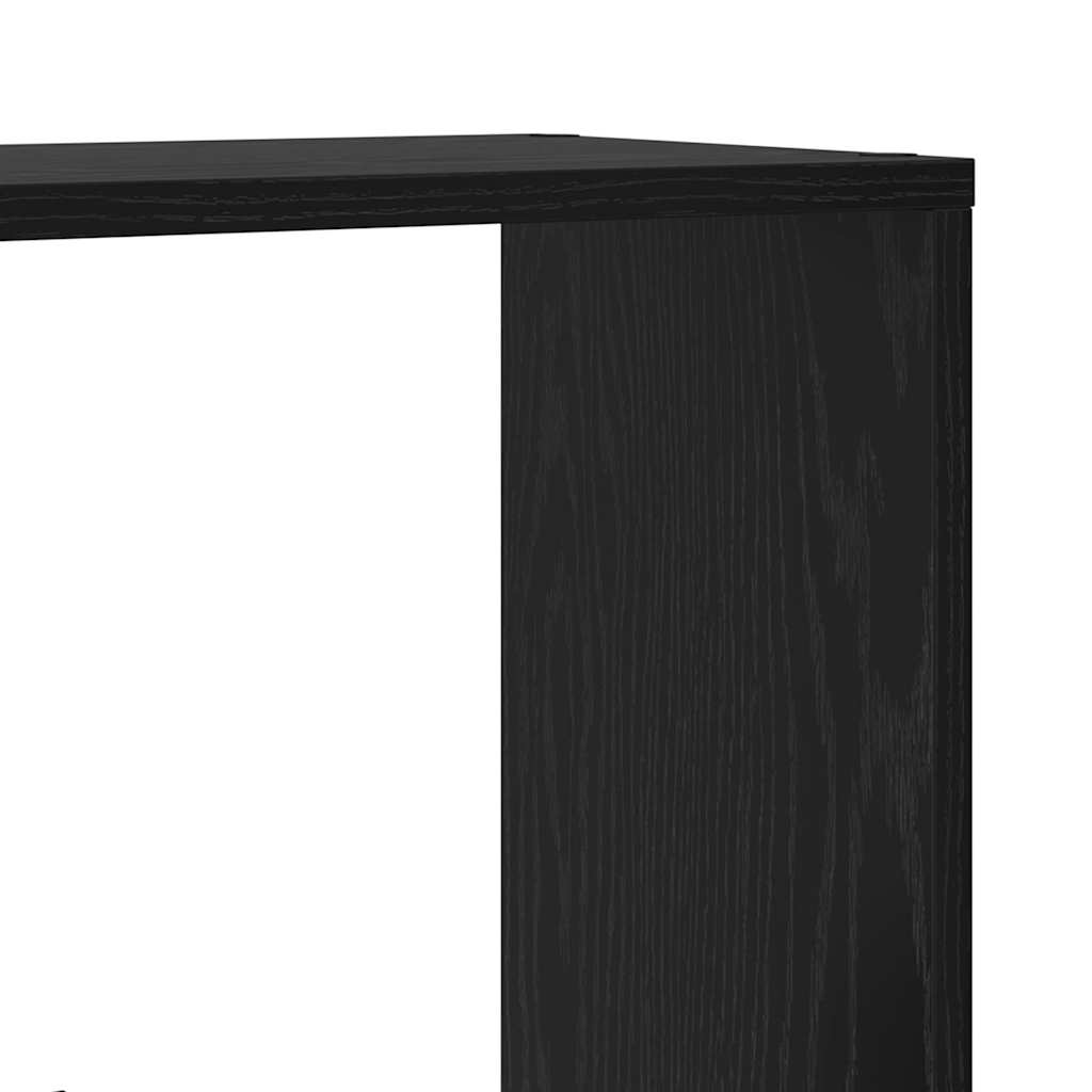 Boekenkast Zwart Eiken 60 x 20 x 102,5 cm Bewerkt hout is nu te koop bij PeponiXL, paradijselijk wonen!