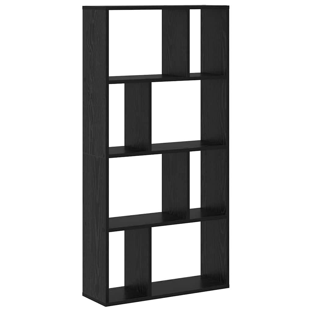 Boekenkast Zwart Eiken 60 x 20 x 102,5 cm Bewerkt hout is nu te koop bij PeponiXL, paradijselijk wonen!