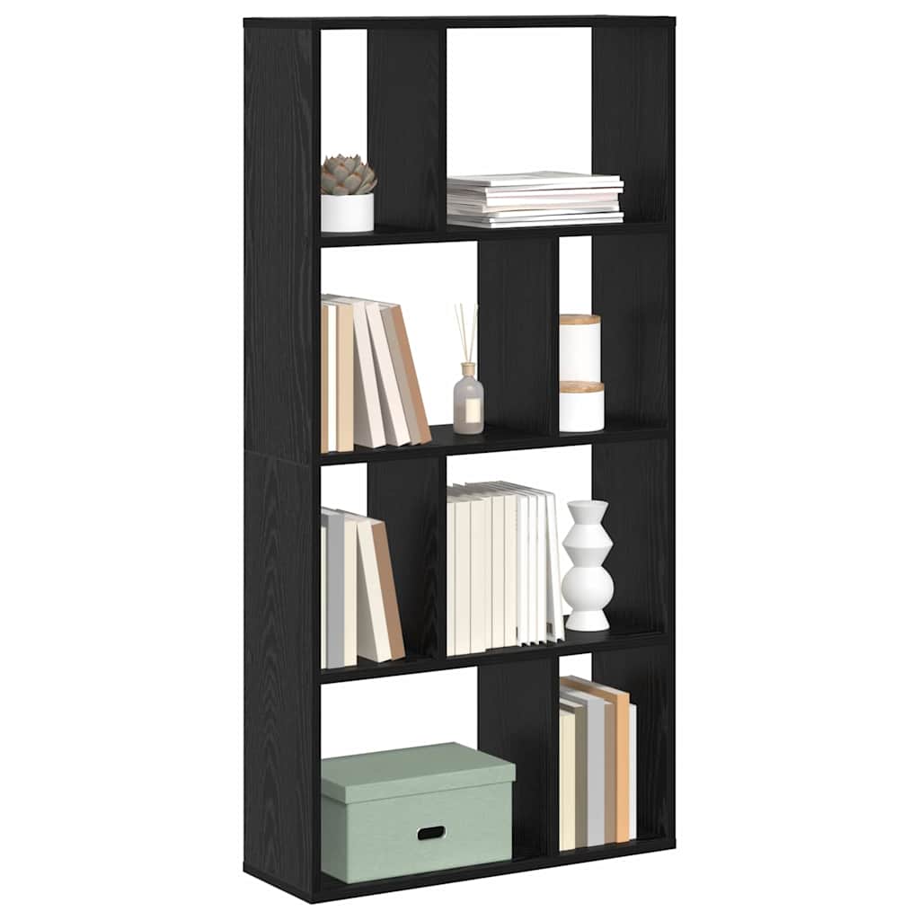 Boekenkast Zwart Eiken 60 x 20 x 102,5 cm Bewerkt hout is nu te koop bij PeponiXL, paradijselijk wonen!
