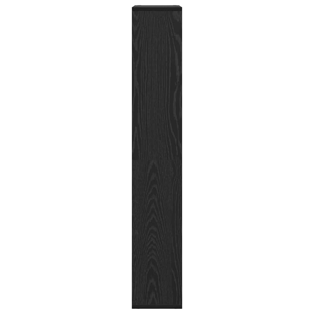 Boekenkast Zwart Eiken 60 x 20 x 102,5 cm Bewerkt hout is nu te koop bij PeponiXL, paradijselijk wonen!