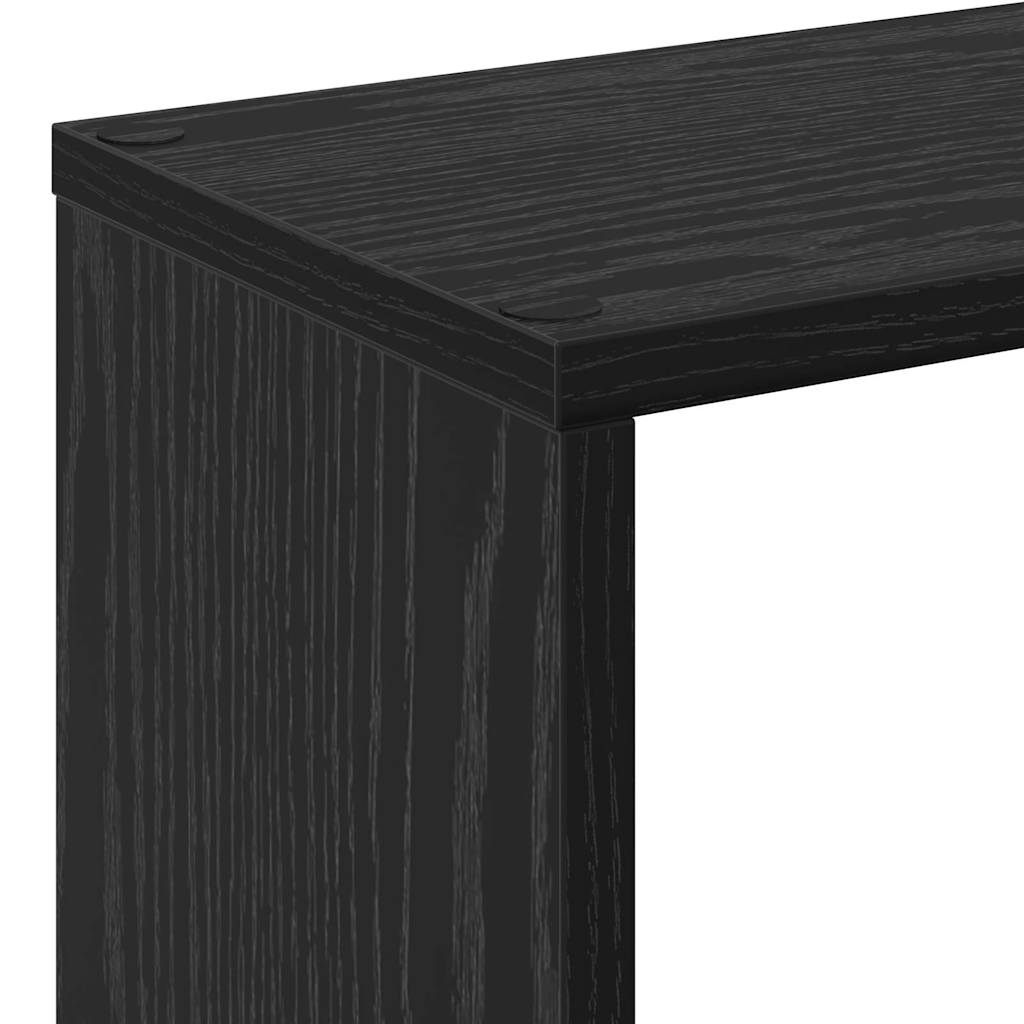 Boekenkast Zwart Eiken 72 x 20 x 102,5 cm Bewerkt hout is nu te koop bij PeponiXL, paradijselijk wonen!