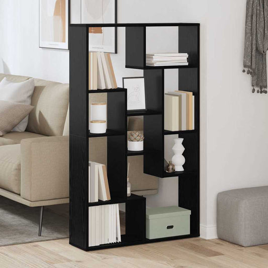 Boekenkast Zwart Eiken 72 x 20 x 102,5 cm Bewerkt hout is nu te koop bij PeponiXL, paradijselijk wonen!