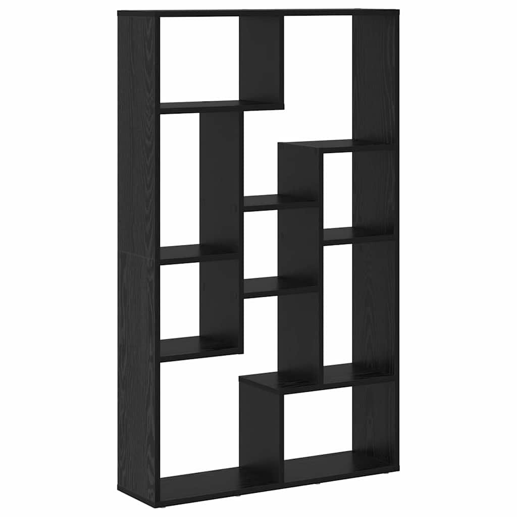 Boekenkast Zwart Eiken 72 x 20 x 102,5 cm Bewerkt hout is nu te koop bij PeponiXL, paradijselijk wonen!