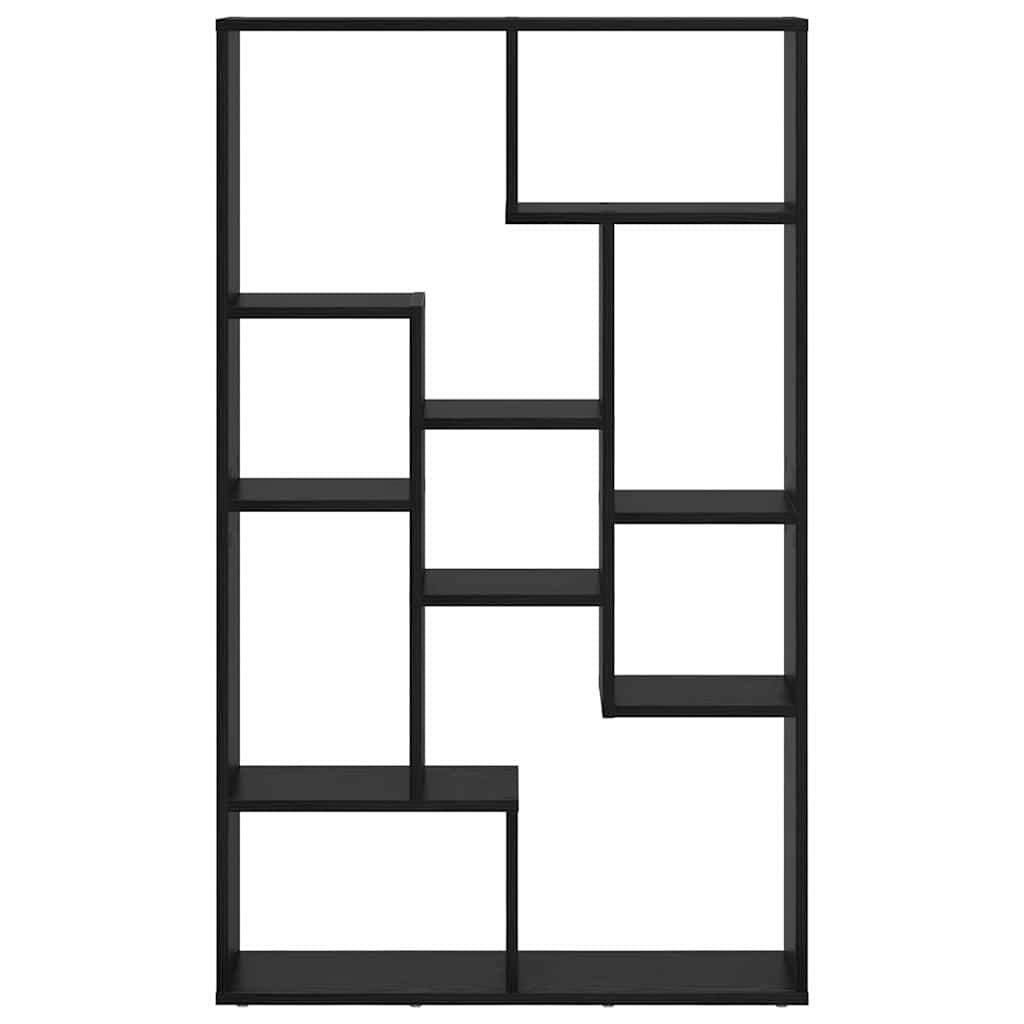 Boekenkast Zwart Eiken 72 x 20 x 102,5 cm Bewerkt hout is nu te koop bij PeponiXL, paradijselijk wonen!