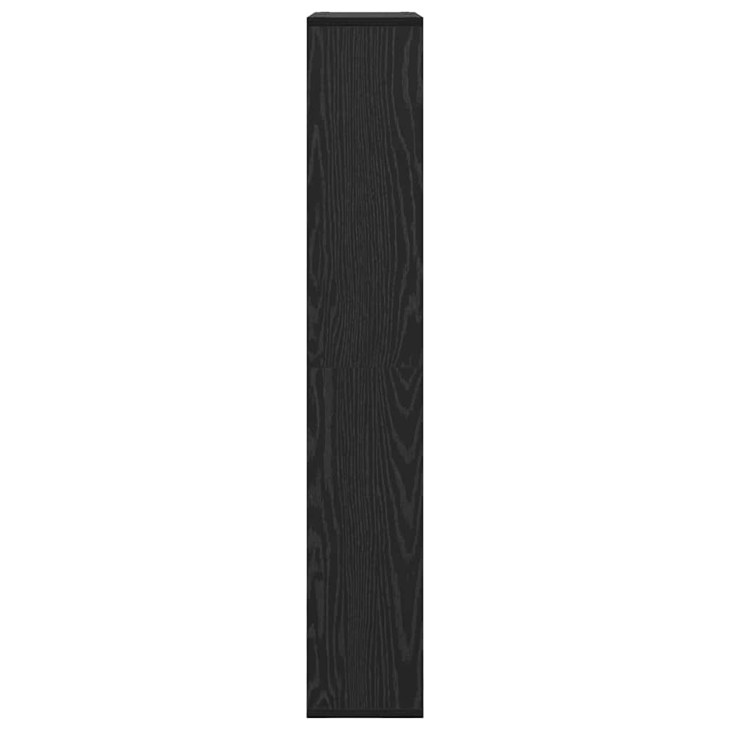 Boekenkast Zwart Eiken 72 x 20 x 102,5 cm Bewerkt hout is nu te koop bij PeponiXL, paradijselijk wonen!
