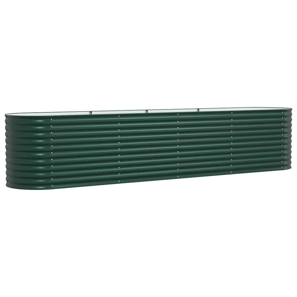Verhoogd bed Groen 400 x 80 x 81 cm Staal is nu te koop bij PeponiXL, paradijselijk wonen!