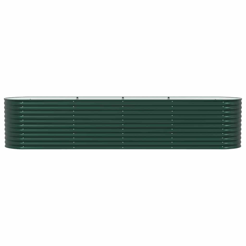 Verhoogd bed Groen 400 x 80 x 81 cm Staal is nu te koop bij PeponiXL, paradijselijk wonen!