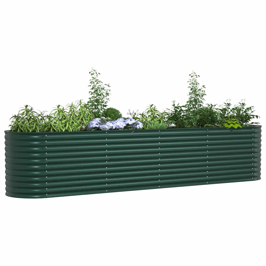 Verhoogd bed Groen 400 x 80 x 81 cm Staal is nu te koop bij PeponiXL, paradijselijk wonen!