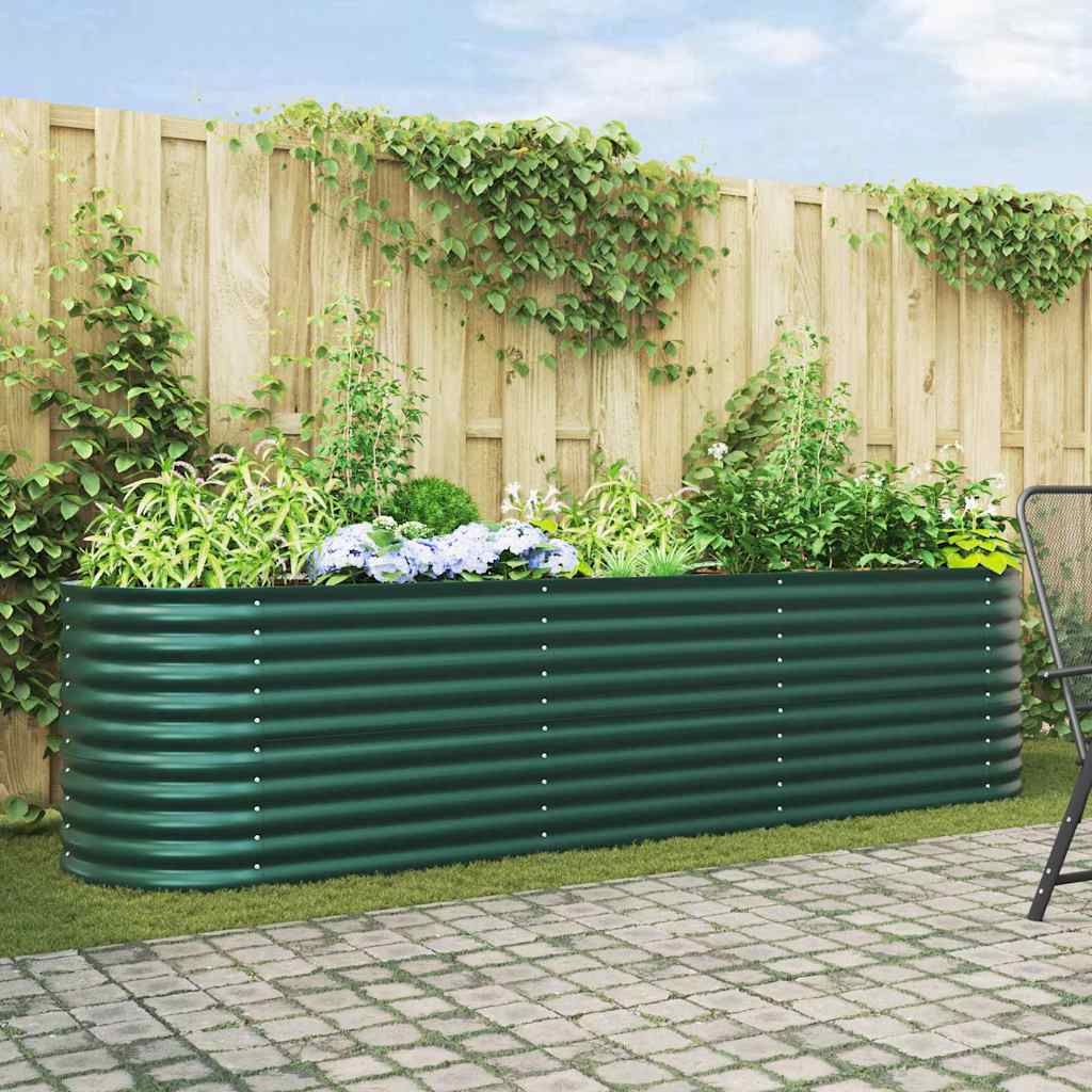 Verhoogd bed Groen 320 x 80 x 81 cm Staal is nu te koop bij PeponiXL, paradijselijk wonen!