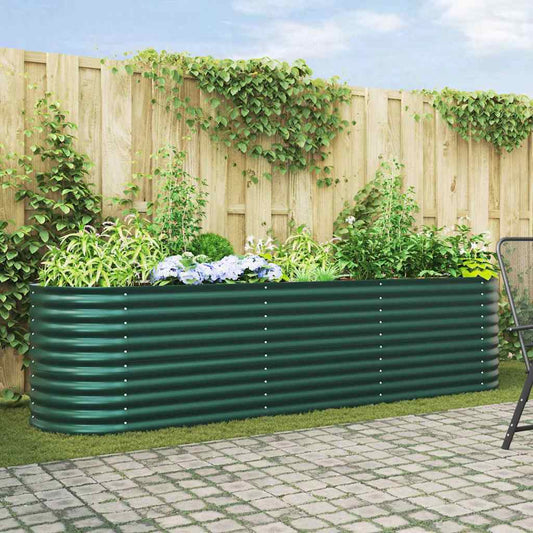 Verhoogd bed Groen 320 x 80 x 81 cm Staal is nu te koop bij PeponiXL, paradijselijk wonen!