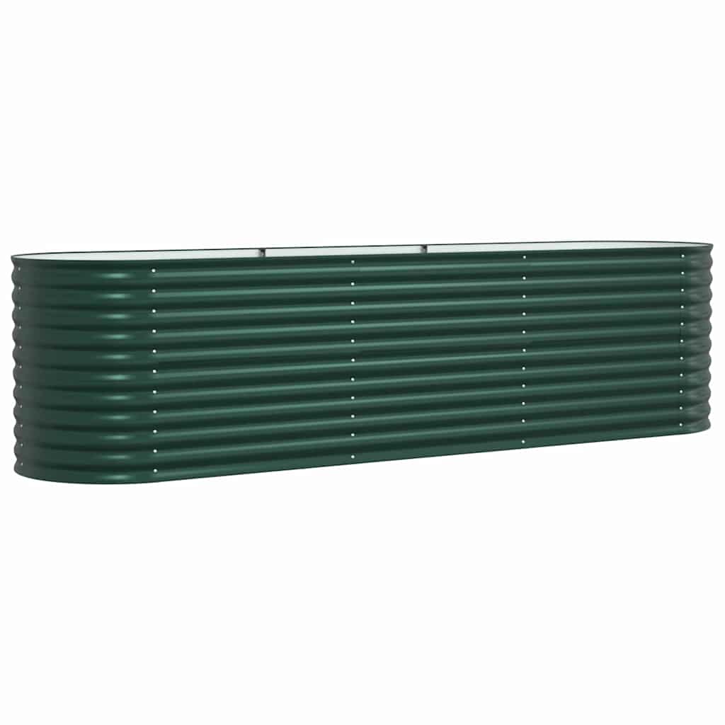 Verhoogd bed Groen 320 x 80 x 81 cm Staal is nu te koop bij PeponiXL, paradijselijk wonen!