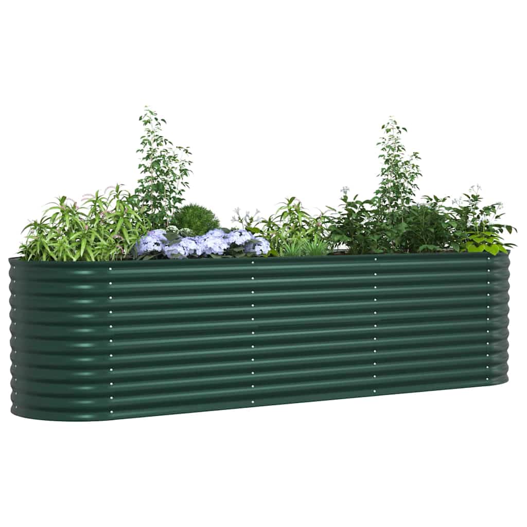 Verhoogd bed Groen 320 x 80 x 81 cm Staal is nu te koop bij PeponiXL, paradijselijk wonen!