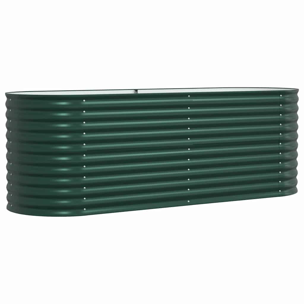 Verhoogd bed Groen 240 x 80 x 81 cm Staal is nu te koop bij PeponiXL, paradijselijk wonen!
