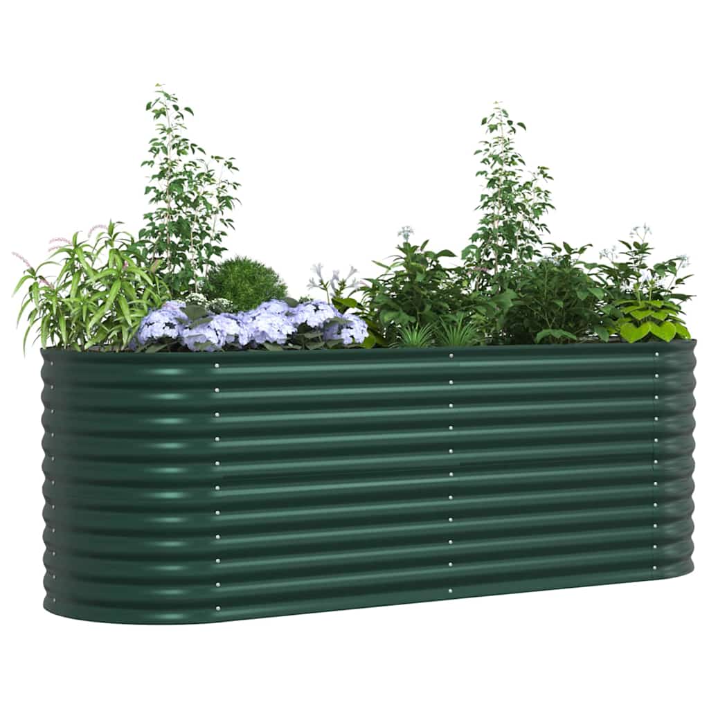 Verhoogd bed Groen 240 x 80 x 81 cm Staal is nu te koop bij PeponiXL, paradijselijk wonen!