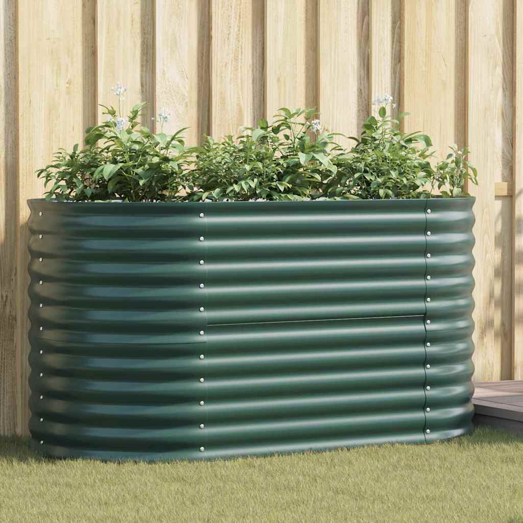 Verhoogd bed Groen 160 x 80 x 81 cm Staal is nu te koop bij PeponiXL, paradijselijk wonen!