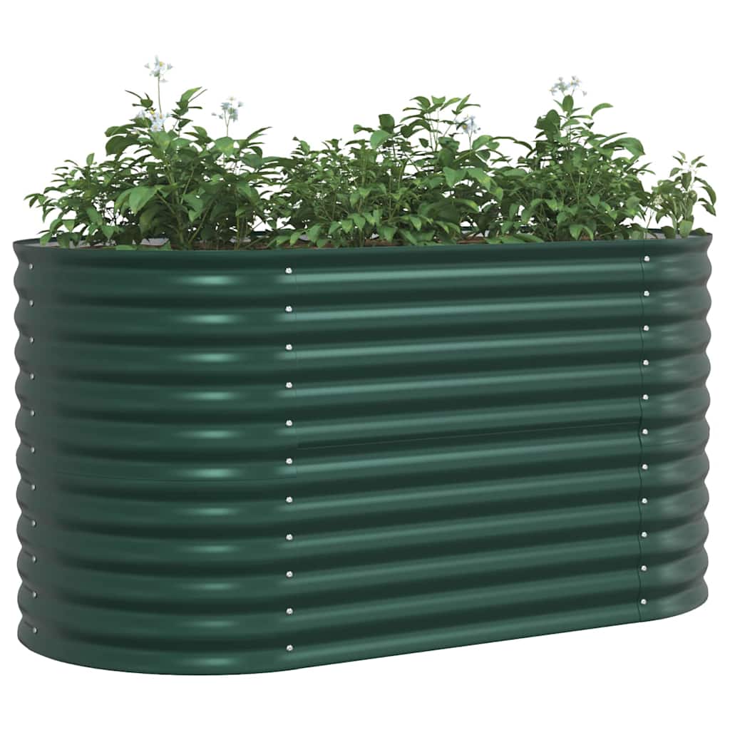 Verhoogd bed Groen 160 x 80 x 81 cm Staal is nu te koop bij PeponiXL, paradijselijk wonen!