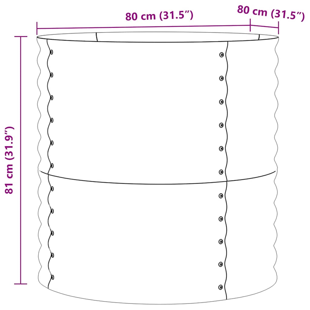 Verhoogd bed Groen 80 x 80 x 81 cm Staal is nu te koop bij PeponiXL, paradijselijk wonen!