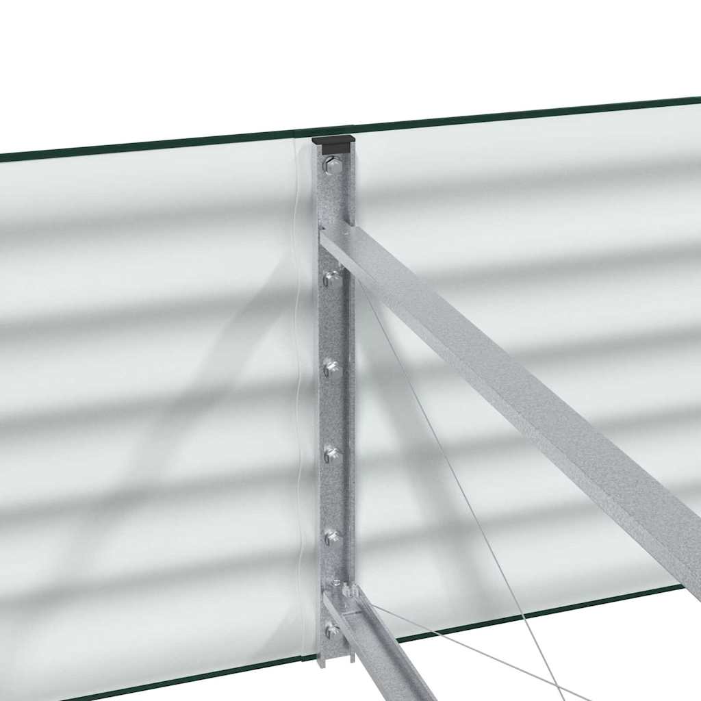 Verhoogd bed Groen 400 x 80 x 44 cm Staal is nu te koop bij PeponiXL, paradijselijk wonen!