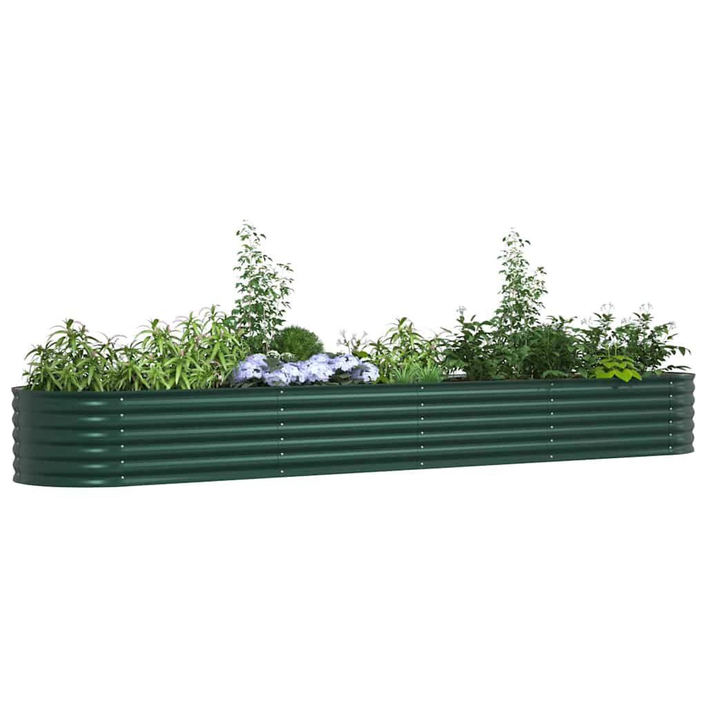 Verhoogd bed Groen 400 x 80 x 44 cm Staal is nu te koop bij PeponiXL, paradijselijk wonen!